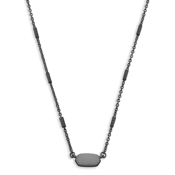 Kendra Scott Jewelry - Kendra Scott Fern Pendant Necklace in Gunmetal